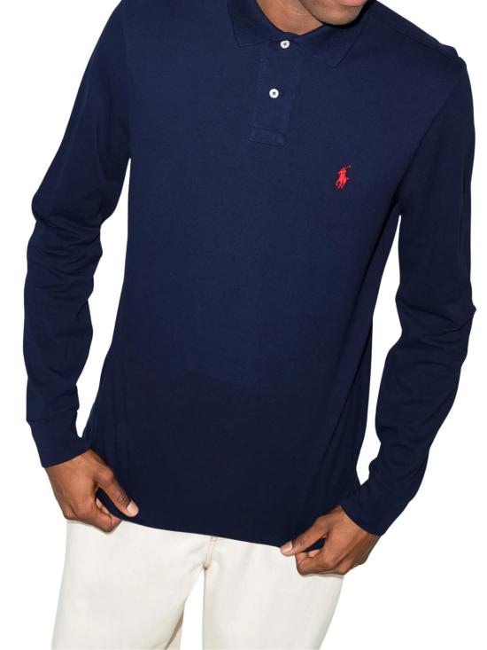 26FW 랄프 로렌 폴로 티셔츠 710680790 046 NAVY - RALPH LAUREN