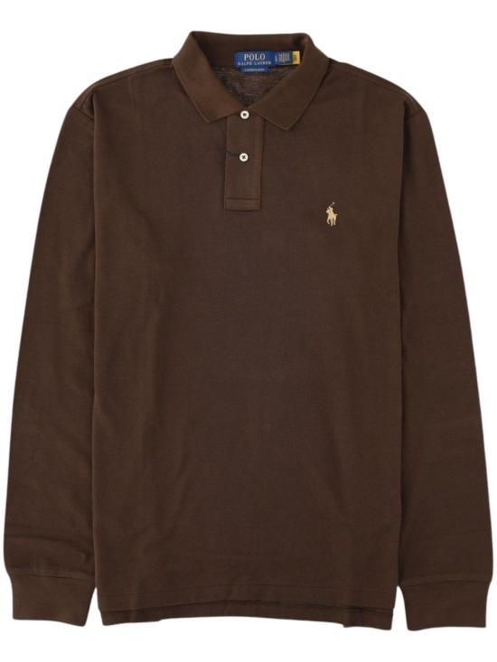 26FW 랄프 로렌 폴로 티셔츠 710680790 503 BROWN