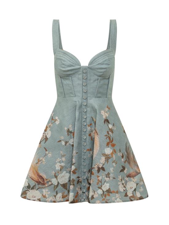 26FW 짐머만 원피스 0247DF263 BBF BLUE FLORAL