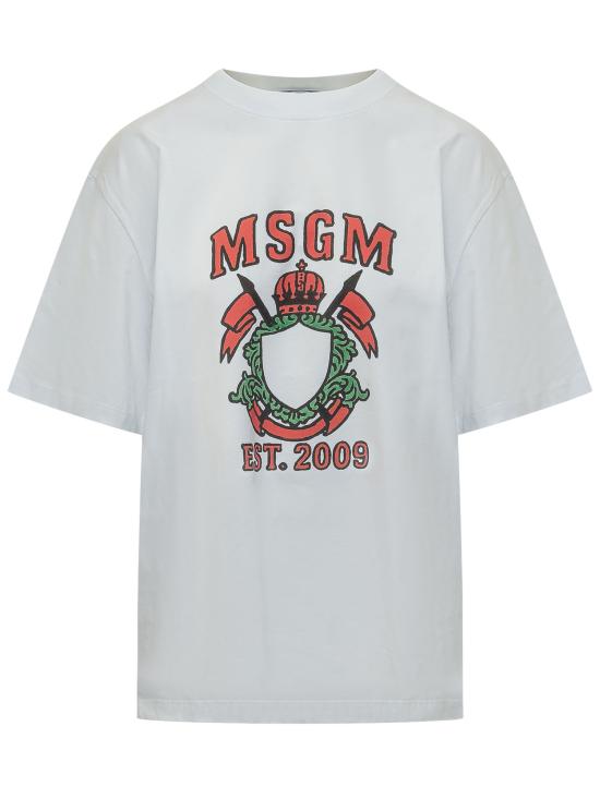 26FW 엠에스지엠 반팔 티셔츠 4142MDM88267798 01 WHITE