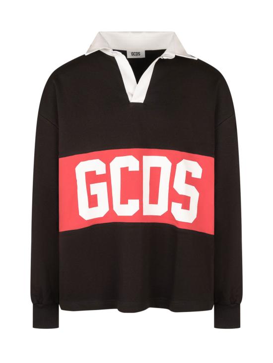26FW 지씨디에스 폴로 티셔츠 Z0MLQD216F245 999R BLACK RED