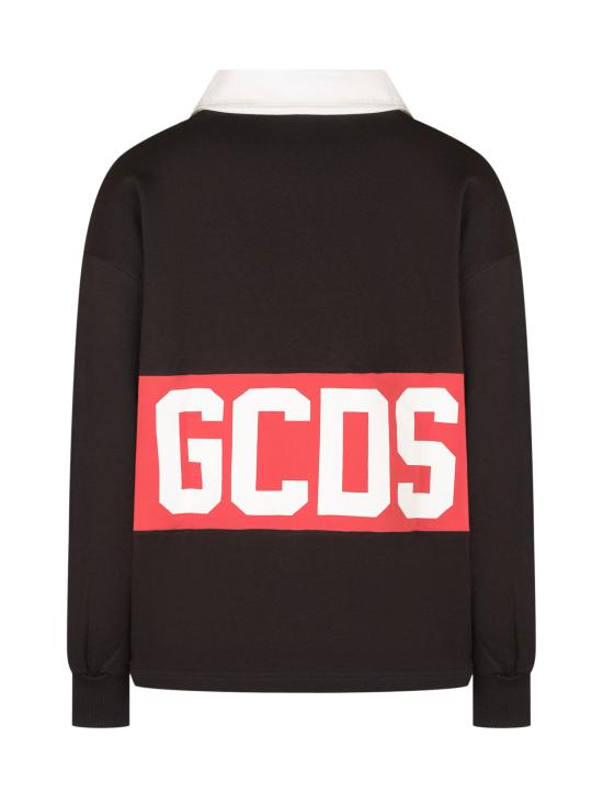 26FW 지씨디에스 폴로 티셔츠 Z0MLQD216F245 999R BLACK RED - GCDS