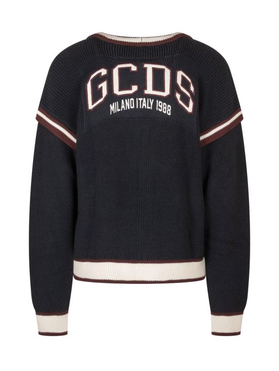 26FW 지씨디에스 가디건 Z0MWQF151K155 788U DARK BLUE BONE - GCDS