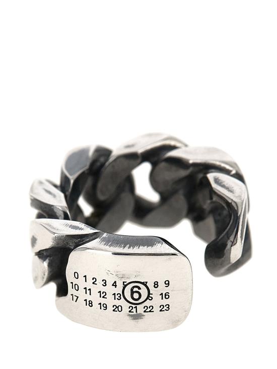 26FW MM6 메종마르지엘라 주얼리 체인 귀걸이 실버 - MM6 MAISON MARGIELA