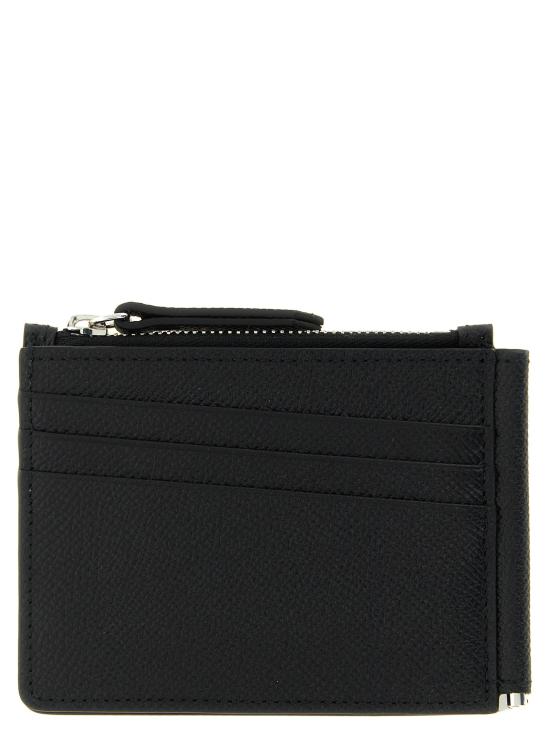 26FW 마르지엘라 지갑 포 스티치  및 카드 홀더 블랙 - MAISON MARGIELA