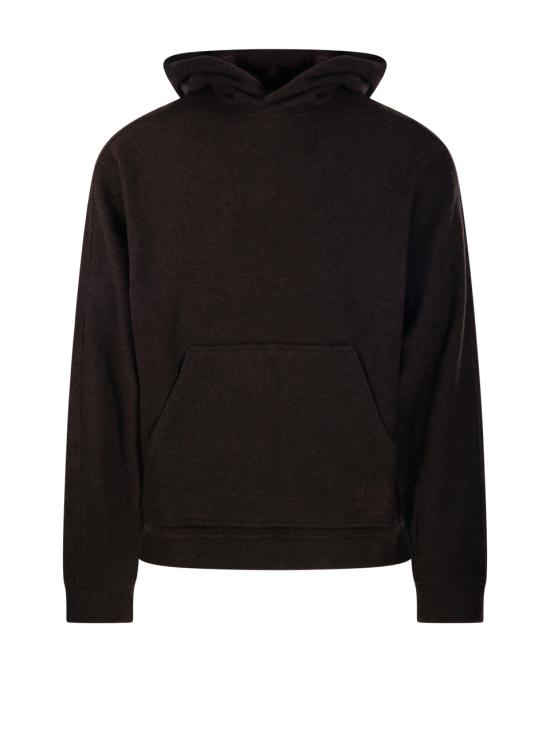 26FW 메종키츠네 후드 티셔츠 MRMJH03KMBIS9 0553 DARK WOOD