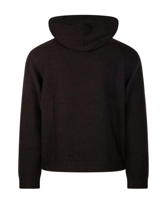 26FW 메종키츠네 후드 티셔츠 MRMJH03KMBIS9 0553 DARK WOOD - MAISON KITSUNE