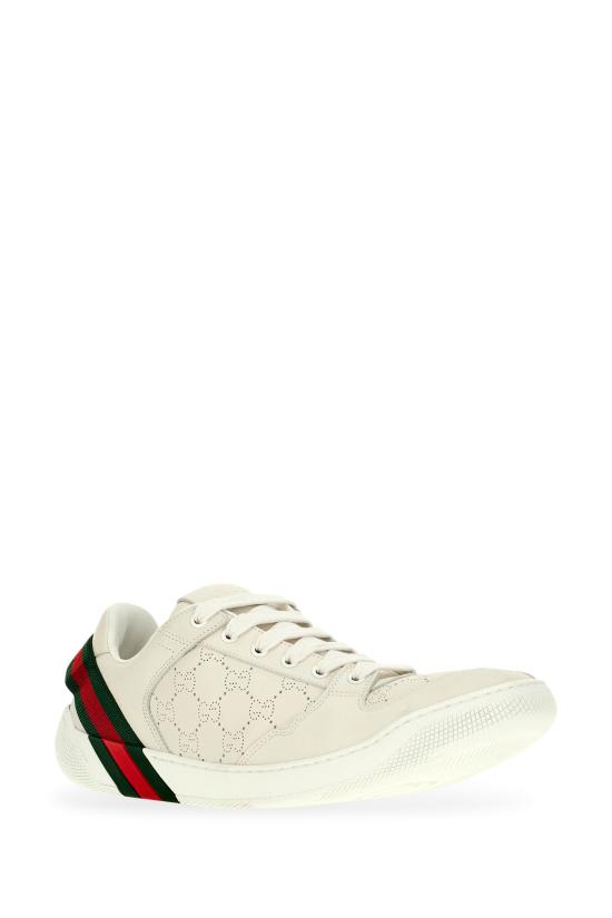 26FW 구찌 스크리너 GG 레더 스니커즈 A006VDAAHAV 9077 White - GUCCI