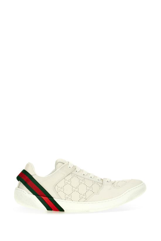 26FW 구찌 스크리너 GG 레더 스니커즈 A006VDAAHAV 9077 White
