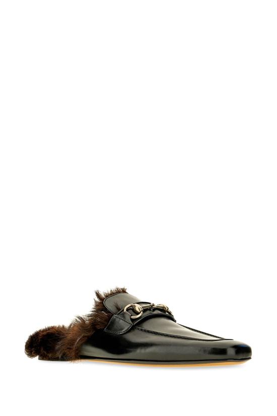 26FW 구찌 카사노바 홀스빗 가죽 슬리퍼 A005GQAAG9B 1000 Black - GUCCI