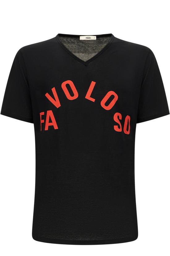 26FW 펜디 반팔 티셔츠 FY1373AV01 F0QA1 Nero - FENDI