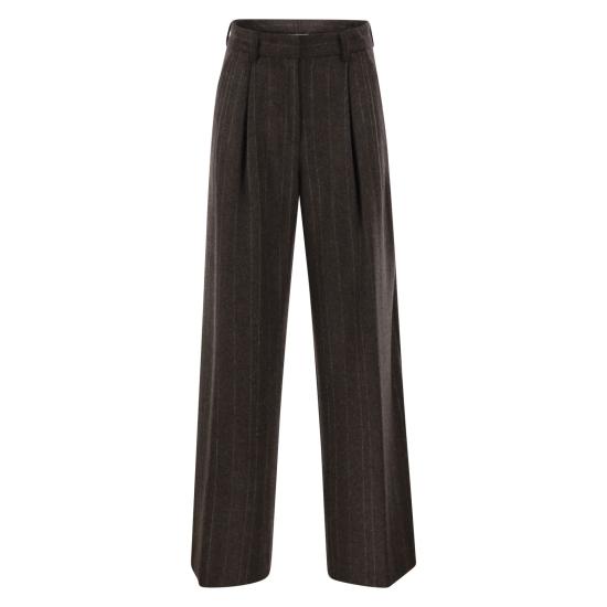 26FW 안토넬리 피렌체 스트레이트 팬츠 R8353 DARK BROWN