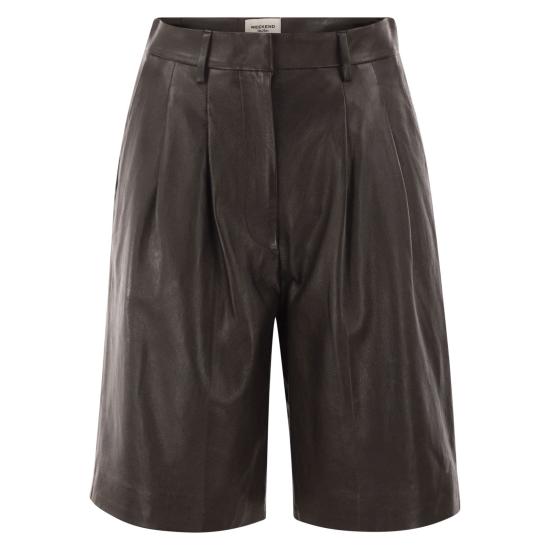 26FW 위켄드막스마라 스트레이트 팬츠 2625436013600 DARK BROWN