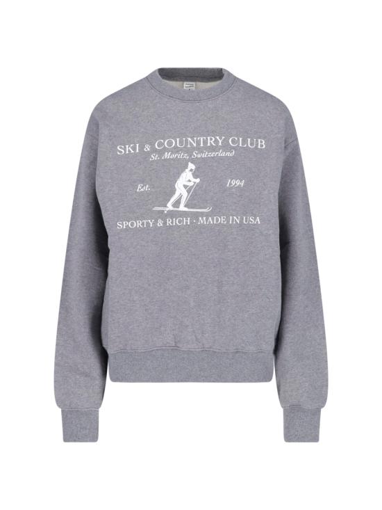 26FW 스포티앤리치 스웨터 ST10382000BL30 HEATHER GRAY GREY