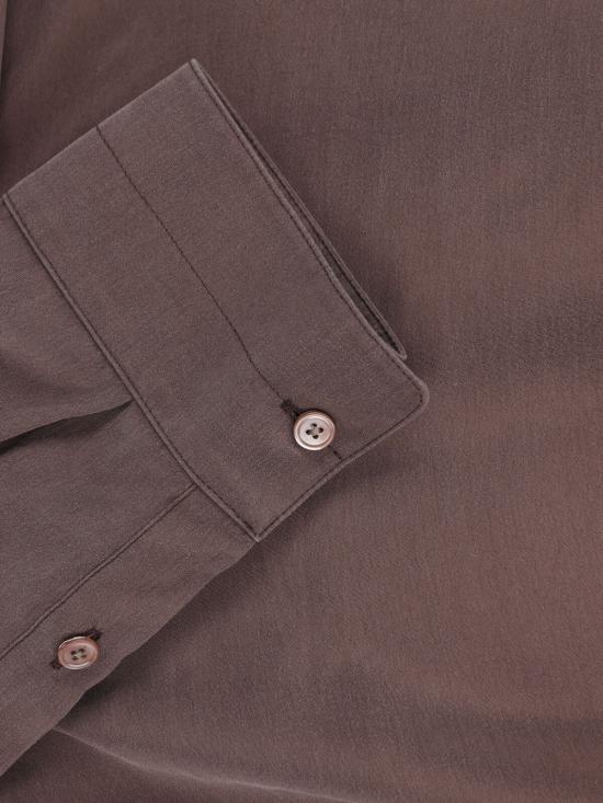 26FW 르메르 플루이드 실크 셔츠 SH1307 LF1649 BR531 BROWN - LEMAIRE
