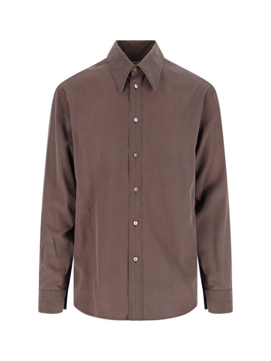 26FW 르메르 플루이드 실크 셔츠 SH1307 LF1649 BR531 BROWN