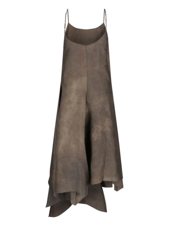 26FW 우마 왕 미디 원피스 UW5013 UW860 GREY BROWN - UMA WANG