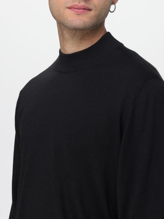 26FW 라르디니 터틀넥 CNLMML432 CN65020 999 BLACK DOM - LARDINI