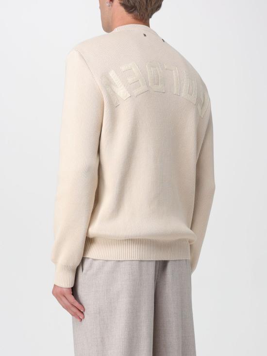 26FW 골든구스 Golden 레터링 밀리터리 크루넥 스웨터 GMP00841 P001972 55550 BEIGE DOM - GOLDEN GOOSE