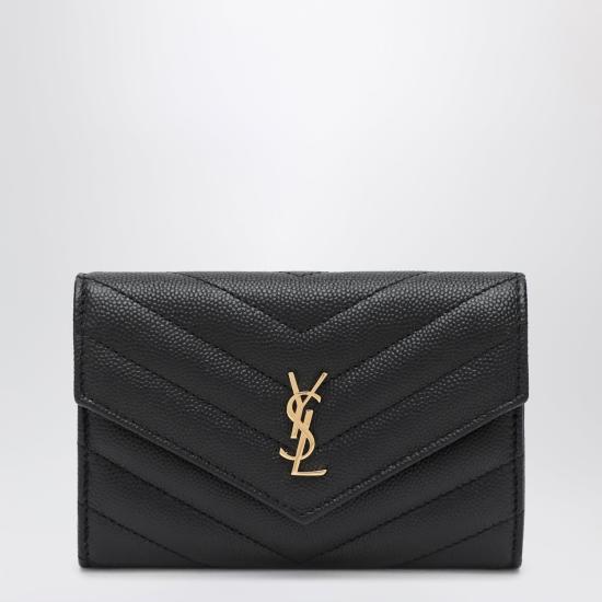 26FW 생로랑 가죽소품 843896AAGY5 1000 BLACK