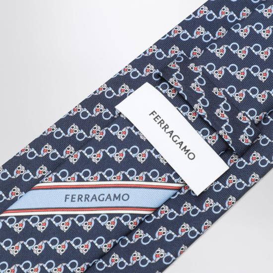 26FW 살바토레 페라가모 넥타이 0794424SI NA BLUE - SALVATORE FERRAGAMO
