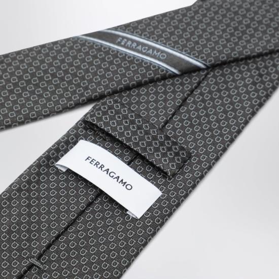 26FW 살바토레 페라가모 넥타이 0794463SI GR GREY - SALVATORE FERRAGAMO