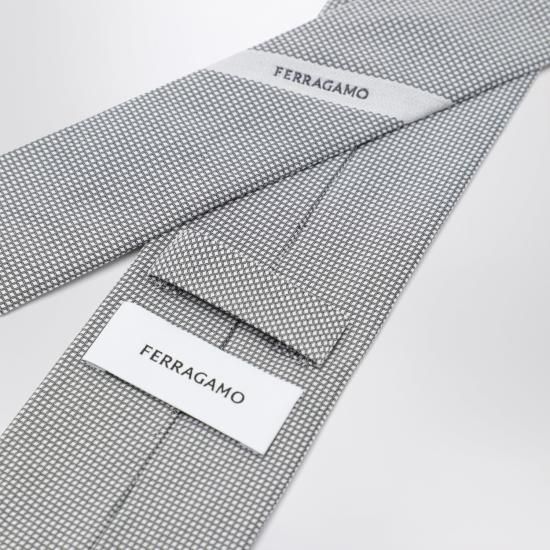 26FW 살바토레 페라가모 넥타이 0771494SI GP GREY - SALVATORE FERRAGAMO