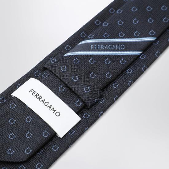 26FW 살바토레 페라가모 넥타이 0794457SI BS BLUE - SALVATORE FERRAGAMO