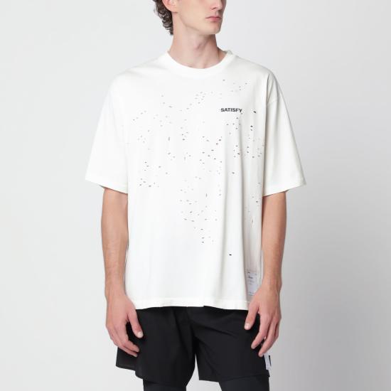 26FW 새티스파이 반팔 티셔츠 11113CO 11101 WHITE