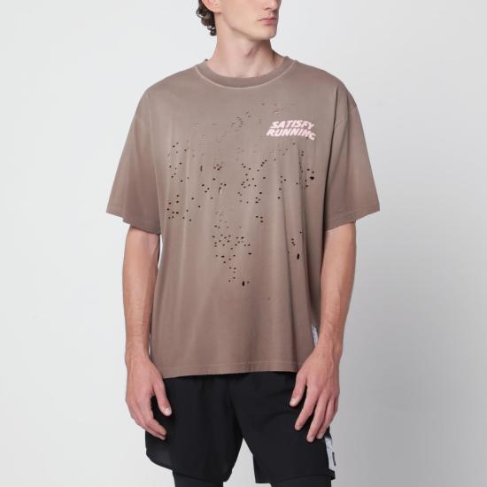 26FW 새티스파이 모스테크 티셔츠 11006CO 981E8 BROWN