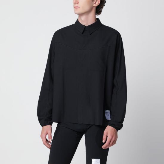 26FW 새티스파이 긴팔 셔츠 11143NY 00000 BLACK