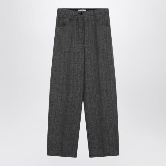 26FW 프라다 스트레이트 팬츠 P265JOOO6009 F0002 BLACK