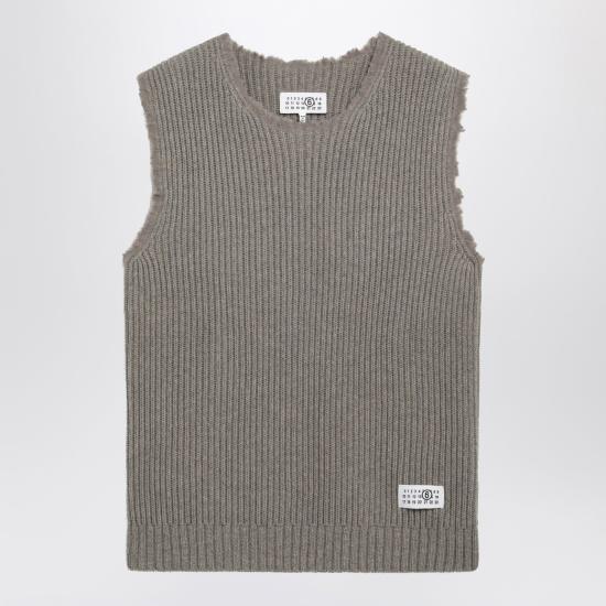 26FW MM6 메종마르지엘라 베스트 SH2FB0035M13326 811M BEIGE - MM6 MAISON MARGIELA