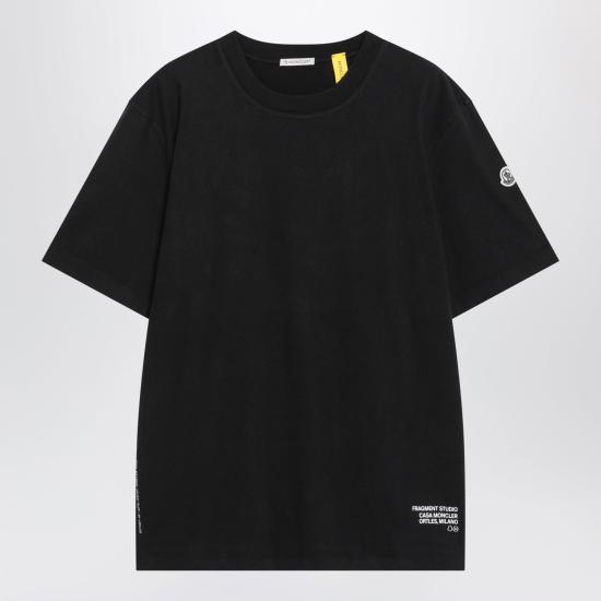 26FW 몽클레어 반팔 티셔츠 8C0000189AZI 999 BLACK