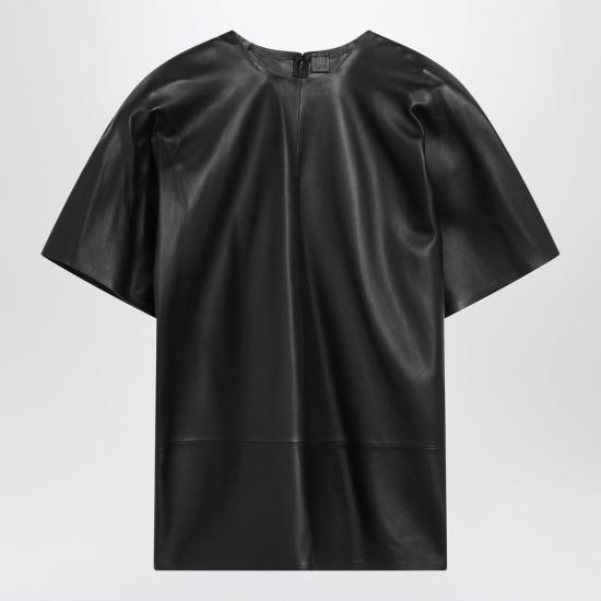 26FW 토템 반팔 티셔츠 264WRT0808LE0235 001 BLACK - TOTEME