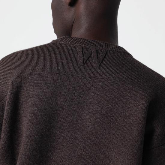 26FW 윌리 차바리아 스웨터 MMSSW002067N 097 BROWN - WILLY CHAVARRIA