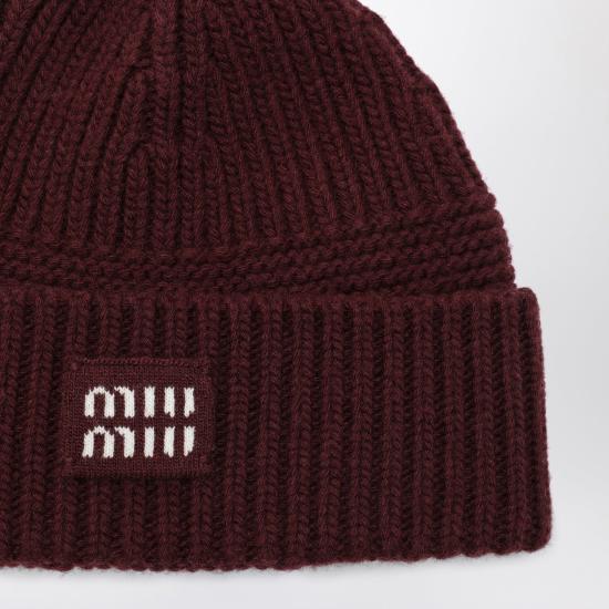 26FW 미우미우 부클레 니트 베레모 5HC5392F8S F0399 RED - MIU MIU