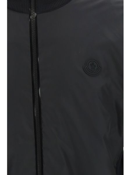 26FW 몽클레어 로고패치 하이넥 니트 가디건 9B00003M1122 999 BLACK - MONCLER