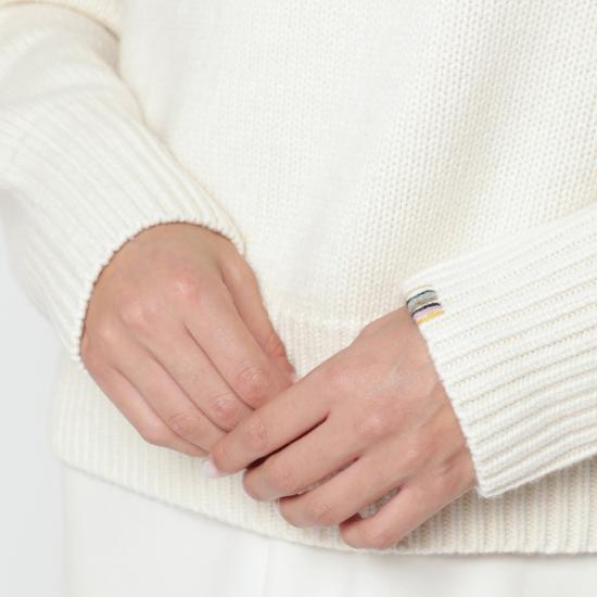 26FW 익스트림캐시미어 스웨터 43403501WS CR WHITE - EXTREME CASHMERE