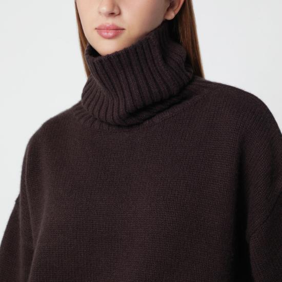 26FW 익스트림캐시미어 스웨터 02007401WS DB BROWN - EXTREME CASHMERE