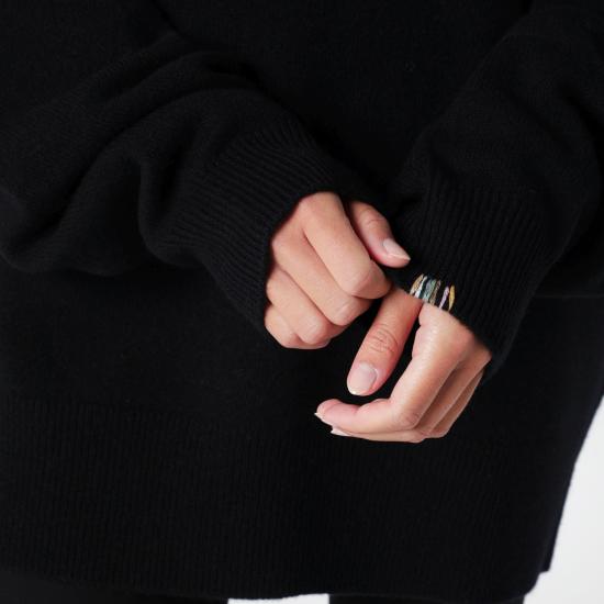 26FW 익스트림캐시미어 스웨터 45817401WS RA BLACK - EXTREME CASHMERE