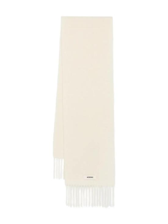 26FW 자크뮈스 프린지 울 스카프 ACU00572BOT4032 110 WHITE