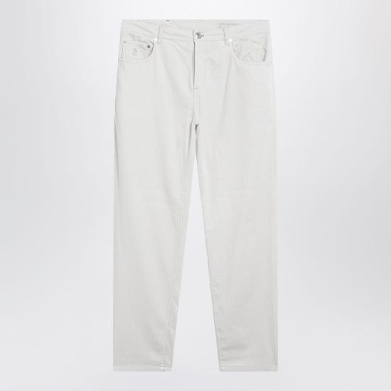 26FW 브루넬로 쿠치넬리 스트레이트 팬츠 M280NF1012CO CTQ04 GREY - BRUNELLO CUCINELLI