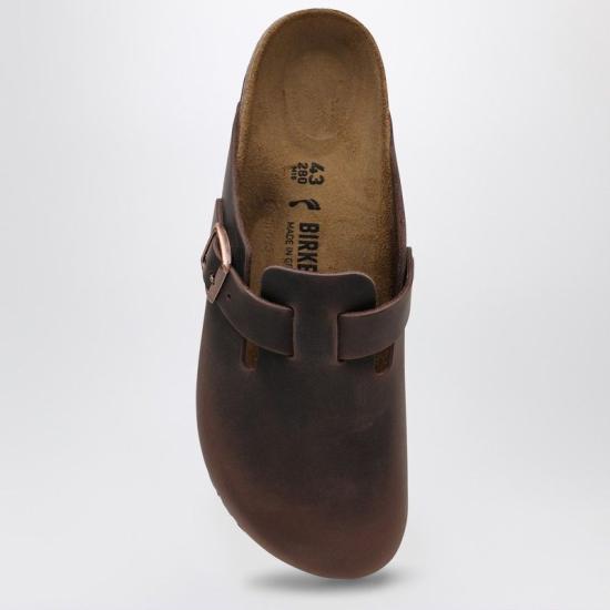 26FW 버켄스탁 보스턴 오일드 레더 클로그 860133ULE HA BROWN - BIRKENSTOCK