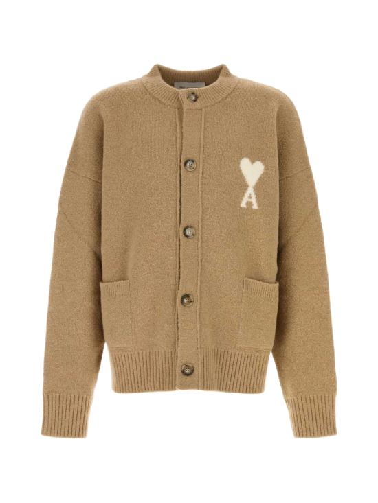 26FW 아미 ADC 하트 인타르시아 알파카 니트 가디건 UKC366KN0135 A278 BEIGE