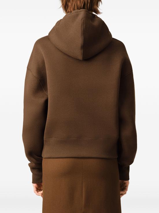 26FW 아미 코튼 드 하트 후드 USW756749 2221 BROWN - AMI