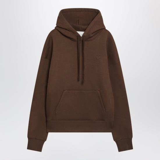 26FW 아미 후드 티셔츠 USW756U749 2221 BROWN