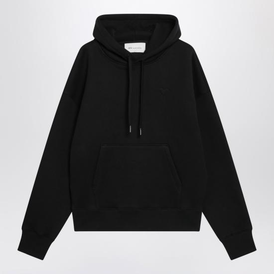 26FW 아미 후드 티셔츠 USW756U749 001 BLACK