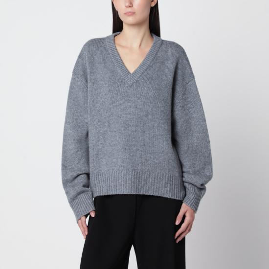 26FW 알마다 라벨 스웨터 4681WO GR GREY