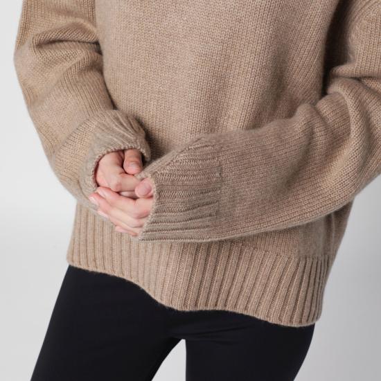 26FW 알마다 라벨 스웨터 4808WO HZ BEIGE - ALMADA LABEL